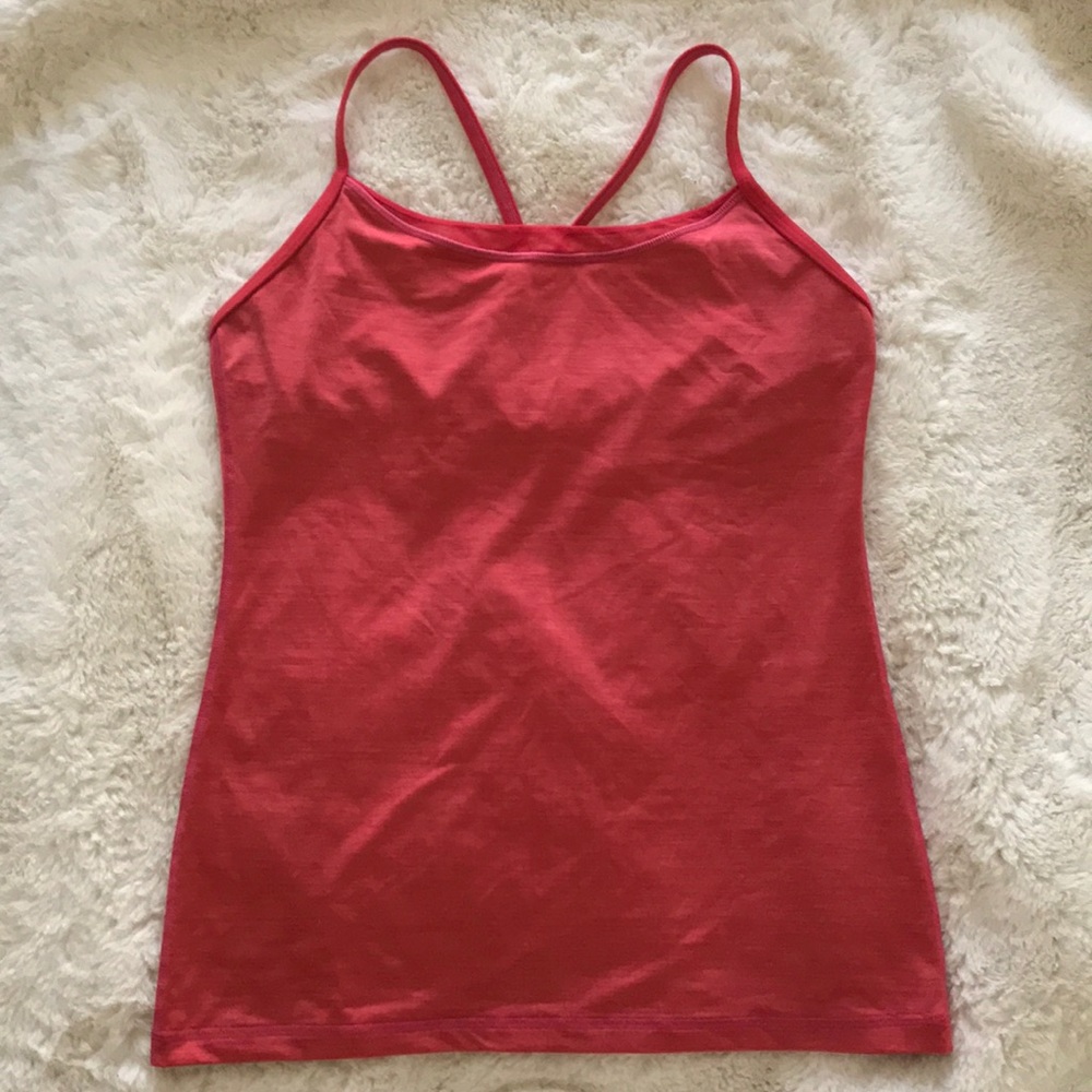 Lululemon Coral Racer Back Tank Top Size 6
